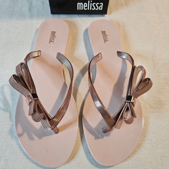 Melissa Harmonic Chrome AD Sandals - Size 9 - Picture 1 of 7